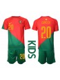 Otroški Nogometna dresi replika Portugalska Joao Cancelo #20 Domači SP 2022 Kratek rokav (+ hlače)